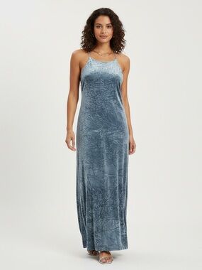 blue leopard print dress topshop Topshop Print Cross Back Maxi Dress, $100 | Nordstrom